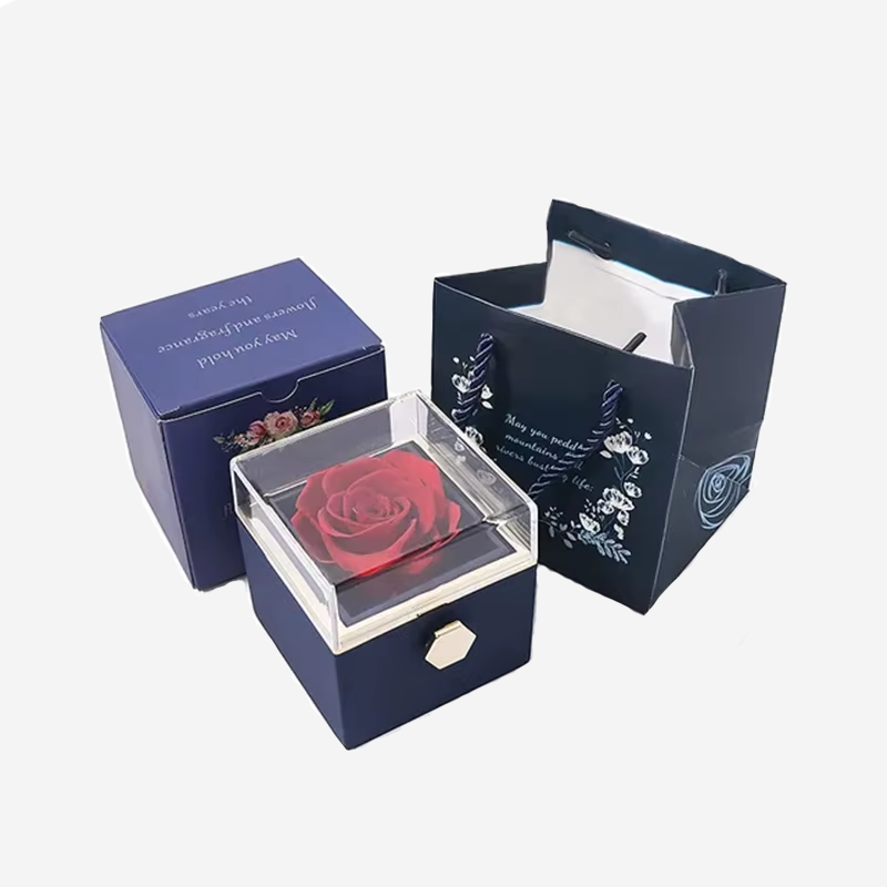 Rose Jewelry Necklace Box