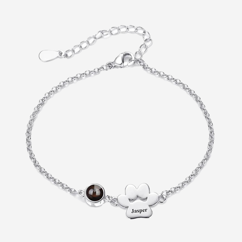 Custom Pet Photo Name Bracelet
