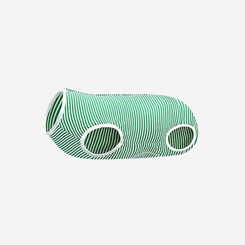 Green Striped Dog Sweater