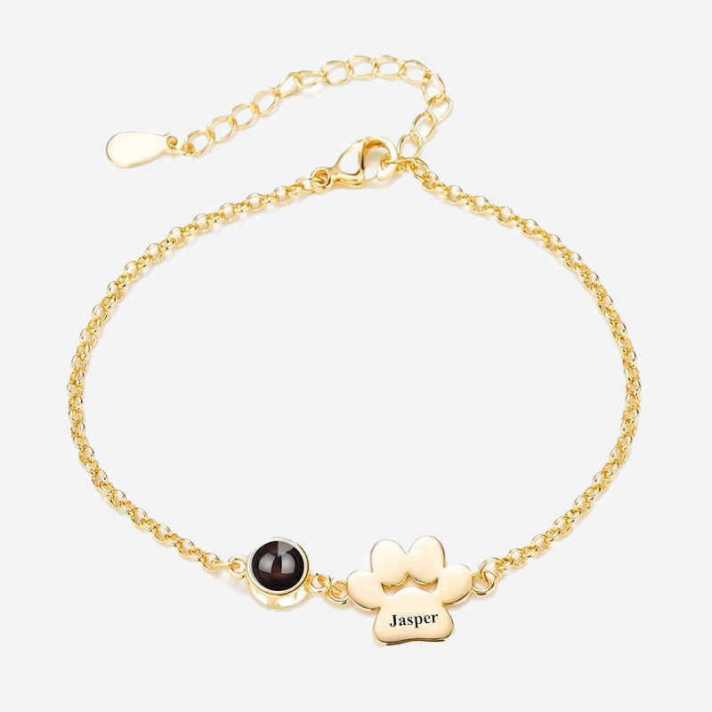 Custom Pet Photo Name Bracelet