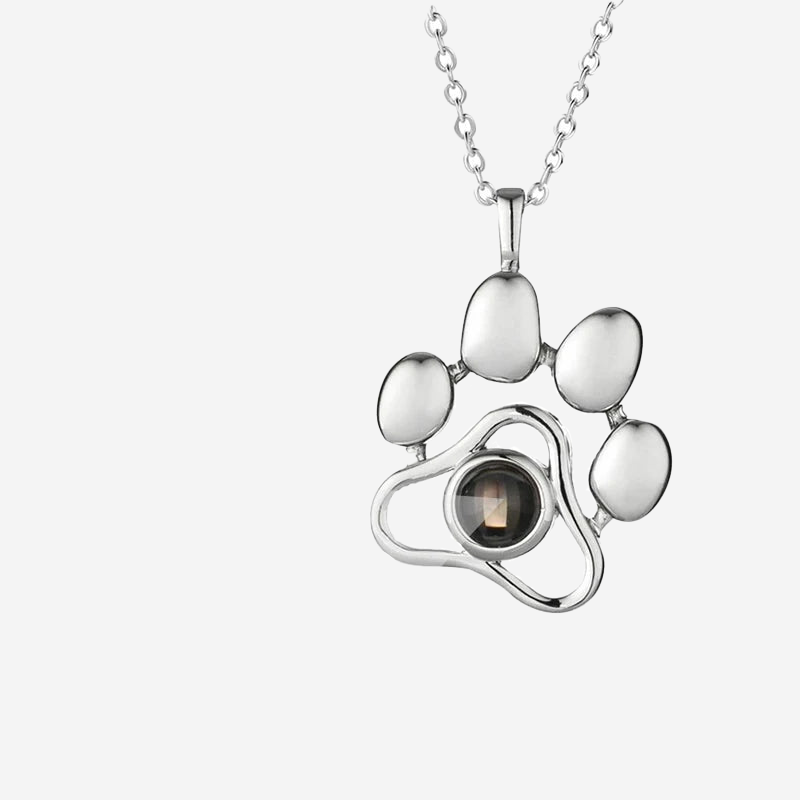 Personalized Paw Photo Necklace