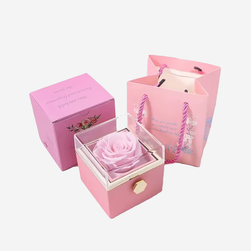 Rose Jewelry Necklace Box