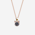 Personalized Cat Necklace Photo Projection