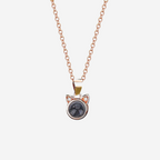 Personalized Cat Necklace Photo Projection