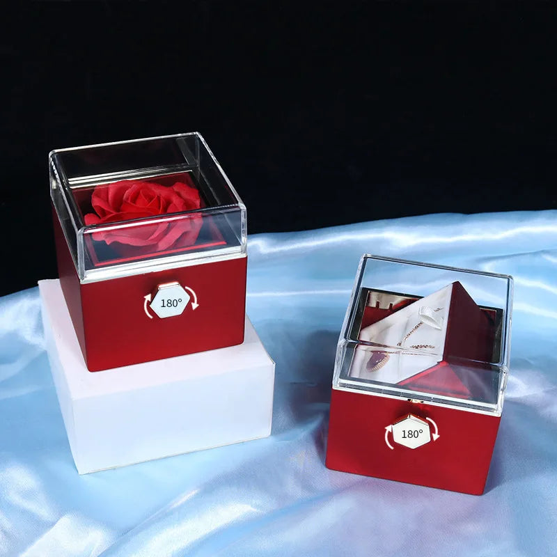 Rose Jewelry Necklace Box