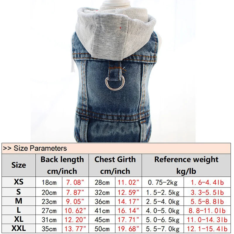 Denim Pet Clothes