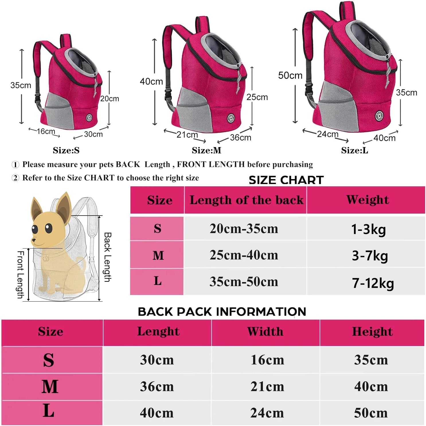 Dog Carrier Backpack