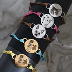 Custom Pet Portrait Leather Bracelet
